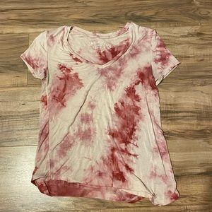Aeropostale, pink and white tie-dye shirt